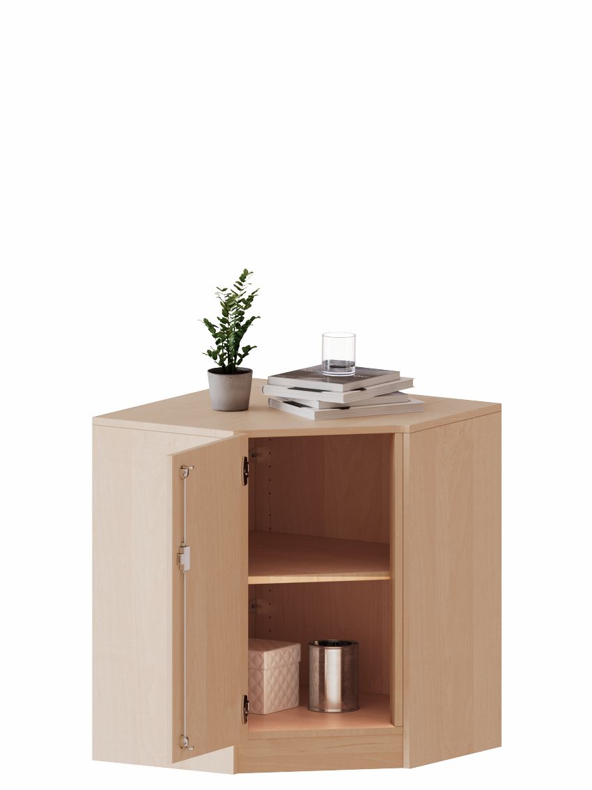 Inneneckschrank 2 OH, Tür rechts oder links, 4 Dekore